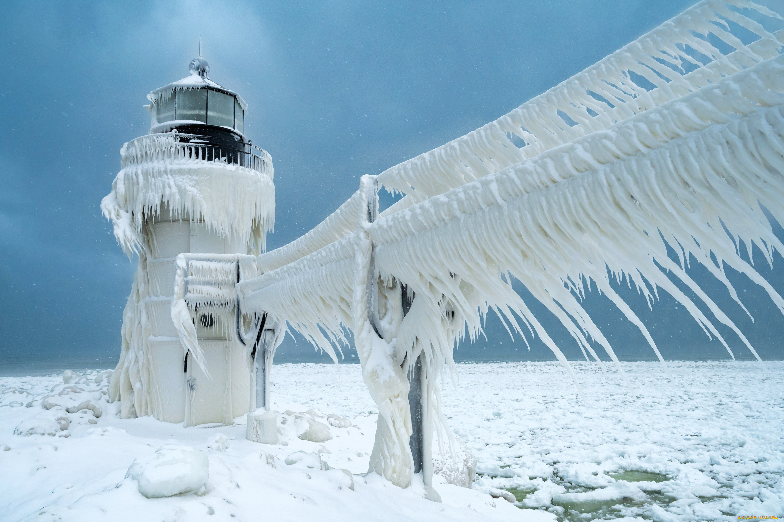 Обои St Joseph Lighthouse,Michigan Природа Маяки, обои для рабочего ...